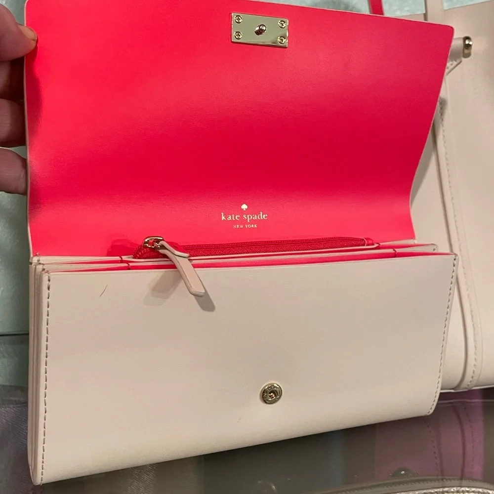 Elodie satchel/crossbody cream/hot pink - Picture 14 of 14